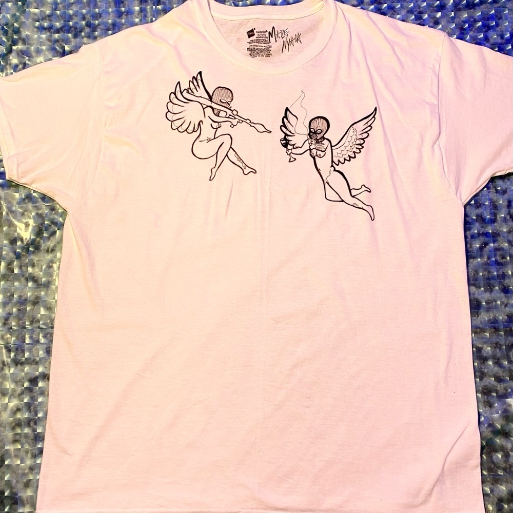 Hand drawn/painted Angel t-shirt